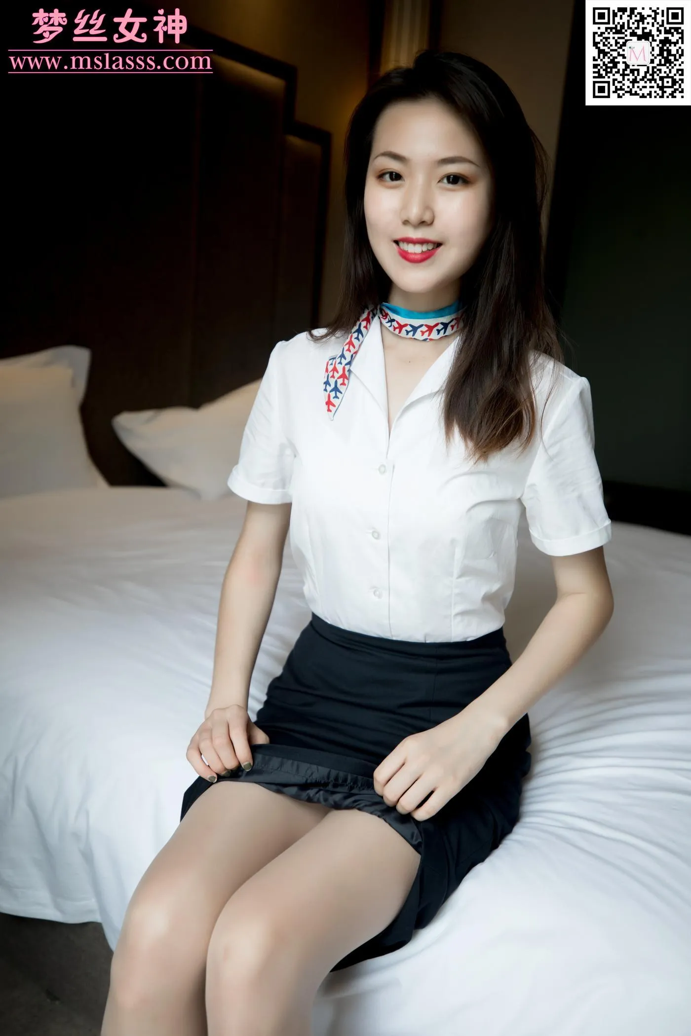 [MSLASS梦丝女神] 2020.02.26 NO.093 芷蕾 航空校花 [63P]插图9